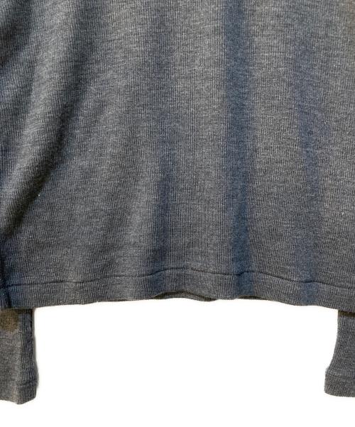 DEUXIEME CLASSE（ドゥーズィエム クラス）DEUXIEME CLASSE (ドゥーズィエム クラス) ribタートル ニットプルオーバー グレー サイズ:Freeの古着・服飾アイテム