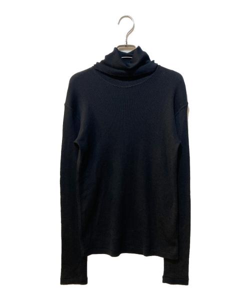 DEUXIEME CLASSE（ドゥーズィエム クラス）DEUXIEME CLASSE (ドゥーズィエム クラス) ribタートル ニットプルオーバー ブラック サイズ:Freeの古着・服飾アイテム