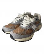 NEW BALANCEニューバランス）の古着「Made in USA 993 スニーカー」｜グレー×ブラウン