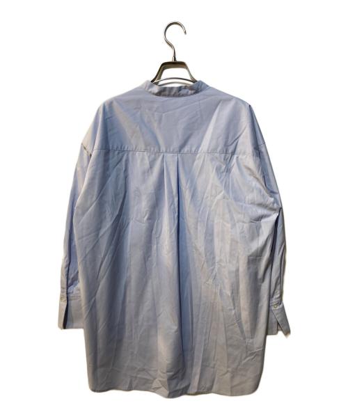 SOEJU（ソージュ）SOEJU (ソージュ) バンドカラーロングシャツ ブルー サイズ:Mの古着・服飾アイテム