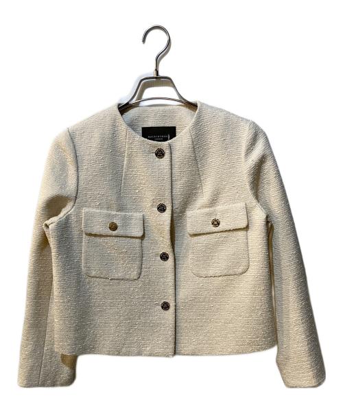 MACKINTOSH LONDON（マッキントッシュ ロンドン）MACKINTOSH LONDON (マッキントッシュ ロンドン) コットンツイードジャケット アイボリー サイズ:38 未使用品の古着・服飾アイテム