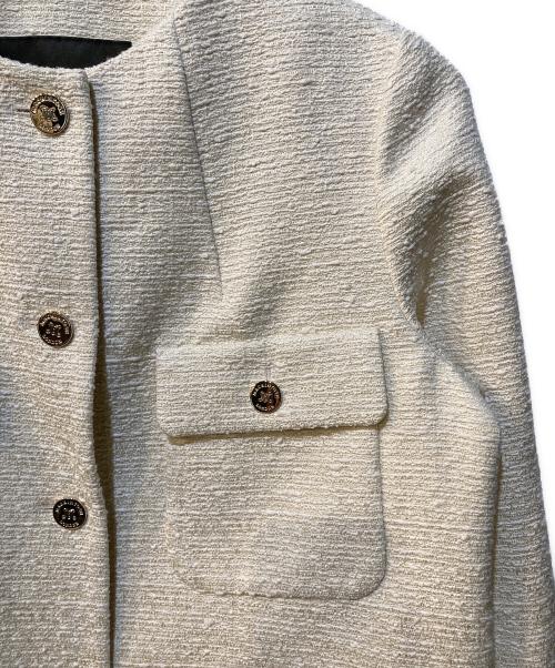 MACKINTOSH LONDON（マッキントッシュ ロンドン）MACKINTOSH LONDON (マッキントッシュ ロンドン) コットンツイードジャケット アイボリー サイズ:38 未使用品の古着・服飾アイテム