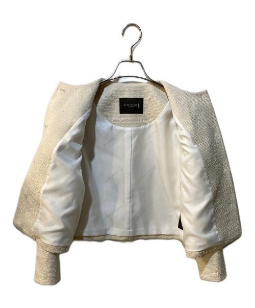 MACKINTOSH LONDON（マッキントッシュ ロンドン）MACKINTOSH LONDON (マッキントッシュ ロンドン) コットンツイードジャケット アイボリー サイズ:38 未使用品の古着・服飾アイテム