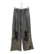 JEANASISジーナシス）の古着「スウェットワイドパンツ」｜グレー