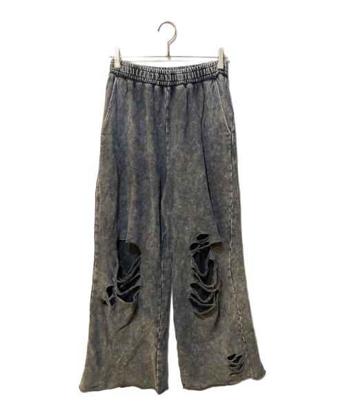 JEANASIS（ジーナシス）JEANASIS (ジーナシス) スウェットワイドパンツ グレー サイズ:Freeの古着・服飾アイテム