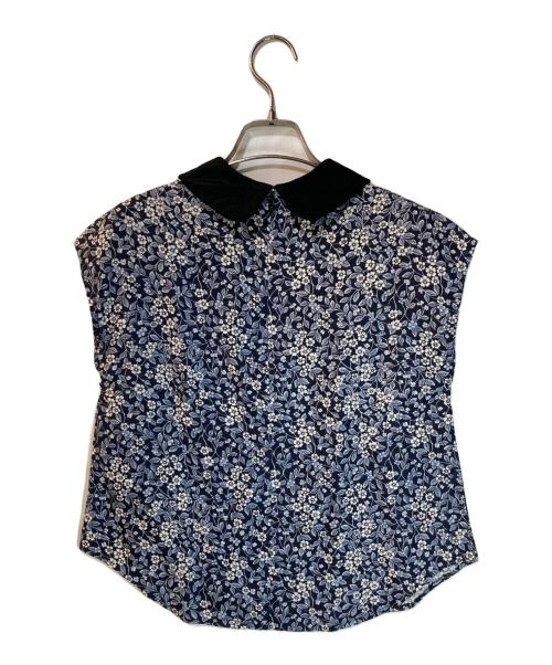 R&D.M.Co-OLDMAN'S TAILOR（オールドマンズテイラー）R&D.M.Co-OLDMAN'S TAILOR (オールドマンズテイラー) WILD BERRY ROUND COLLAR NO SLEEVE BL ブルー サイズ:Sの古着・服飾アイテム