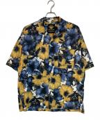 MAISON SPECIALメゾンスペシャル）の古着「「LIMITED EDITION」ORIGINAL GRAPHIC Prime-Over Open Collar Short」｜イエロー