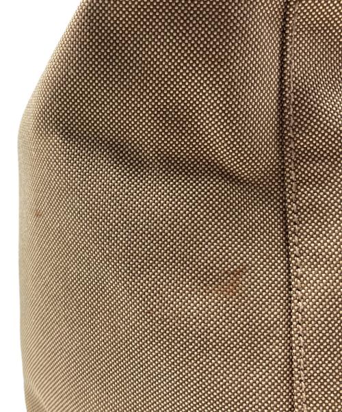 PRADA（プラダ）PRADA (プラダ) キャンバス ジャガードロゴトートバッグ ベージュ×ネイビーの古着・服飾アイテム