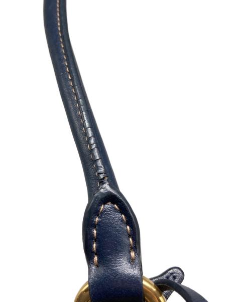 PRADA（プラダ）PRADA (プラダ) キャンバス ジャガードロゴトートバッグ ベージュ×ネイビーの古着・服飾アイテム