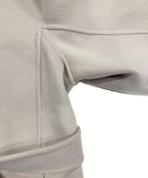 LE PHIL（ル フィル）LE PHIL (ル フィル) ソフトウールリバーノーカラーコート ベージュ サイズ:1の古着・服飾アイテム