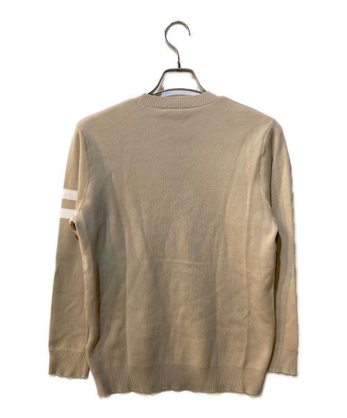 DRESSTERIOR（ドレステリア）DRESSTERIOR (ドレステリア) コットンスムース ショルダーラインクルーネック ベージュ サイズ:Sの古着・服飾アイテム