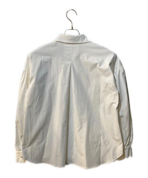 ELLIE（エリー）ELLIE (エリー) ビッグカラーブラウス ホワイト サイズ:Freeの古着・服飾アイテム