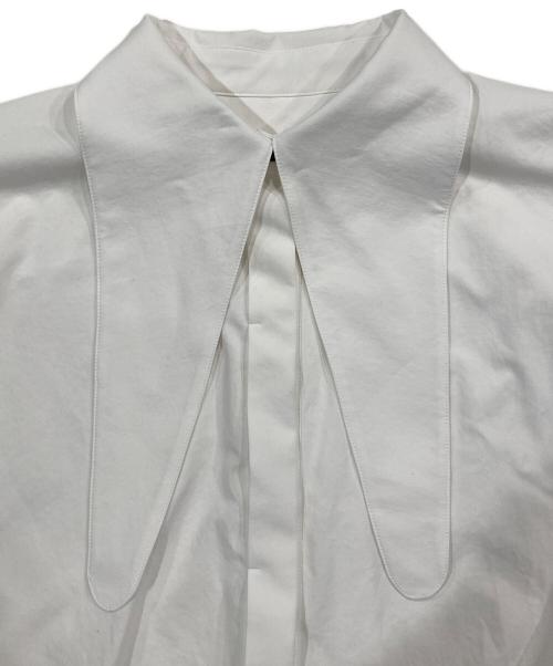 ELLIE（エリー）ELLIE (エリー) ビッグカラーブラウス ホワイト サイズ:Freeの古着・服飾アイテム