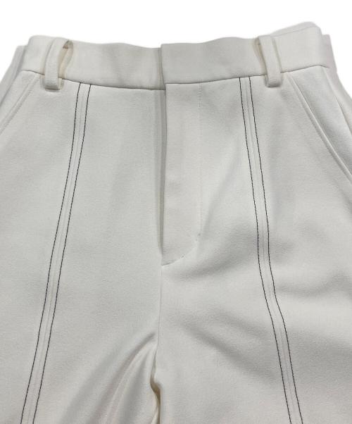 ELLIE（エリー）ELLIE (エリー) ジョーゼットパンツ ホワイト サイズ:XSの古着・服飾アイテム