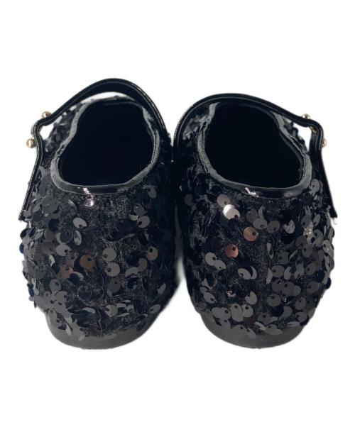 HENRI EN VARGO（ヘンリ エン ヴァーゴ）HENRI EN VARGO (ヘンリ エン ヴァーゴ) MATHILDE スパンコールメリージェーン ブラック サイズ:35の古着・服飾アイテム