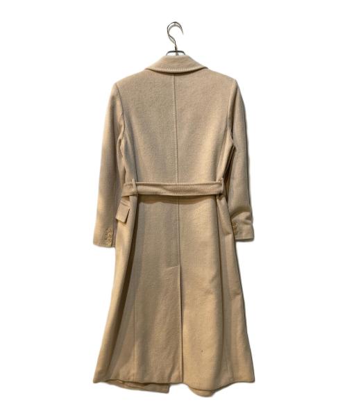 MaxMara（マックスマーラ）MaxMara (マックスマーラ) ベルテッド キャメルコート ベージュ サイズ:42の古着・服飾アイテム