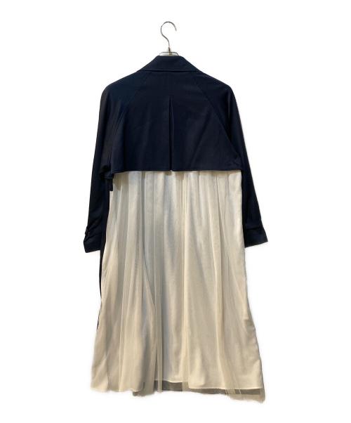 MERCURY DUO（マーキュリーデュオ）MERCURY DUO (マーキュリーデュオ) バックチュールトレンチコート ネイビー サイズ:Mの古着・服飾アイテム