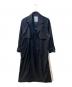 MERCURY DUO（マーキュリーデュオ）の古着「バックチュールトレンチコート」｜ネイビー