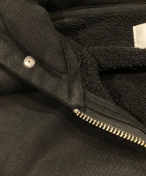 VI E DIT（ヴィエディット）VI E DIT (ヴィエディット) Shoulder Slit Studded Hoodie ブラック サイズ:1の古着・服飾アイテム