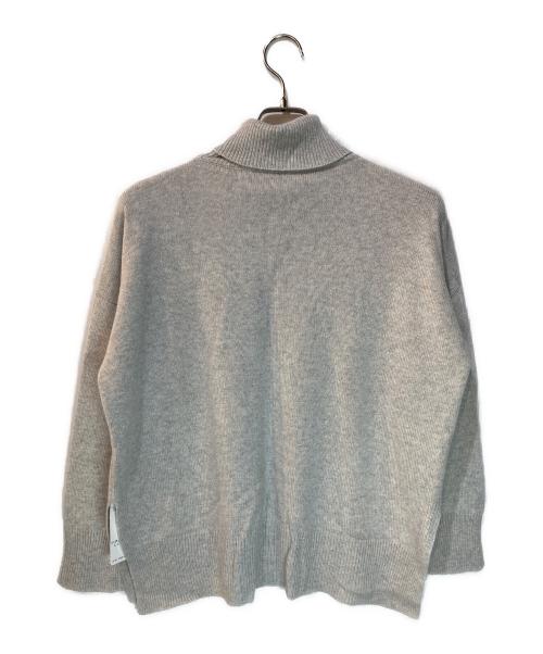 Leilian（レリアン）Leilian (レリアン) バイカラーニット ライトグレー サイズ:11の古着・服飾アイテム