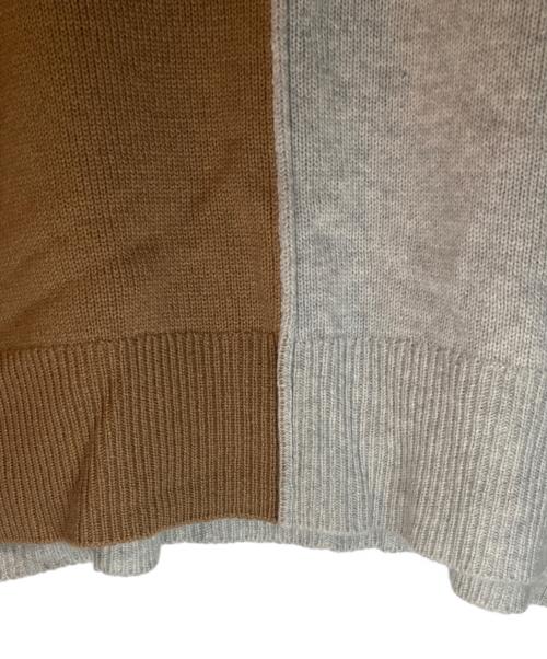 Leilian（レリアン）Leilian (レリアン) バイカラーニット ライトグレー サイズ:11の古着・服飾アイテム