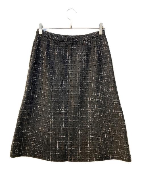 Leilian（レリアン）Leilian (レリアン) ツィードスーツ ブラック サイズ:11 未使用品の古着・服飾アイテム