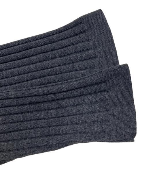 Leilian（レリアン）Leilian (レリアン) 編地切替ロングカーディガン グレー サイズ:9 未使用品の古着・服飾アイテム