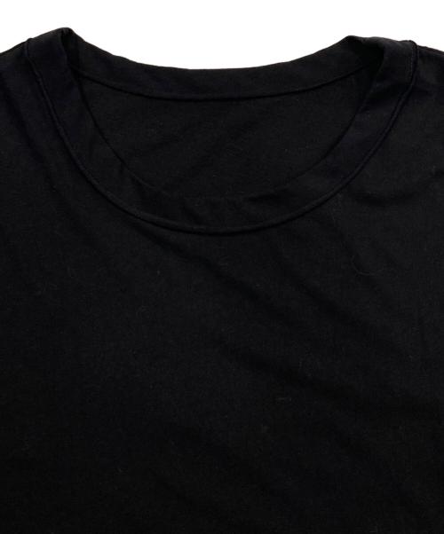 GROUND Y（グラウンドワイ）GROUND Y (グラウンドワイ) 素材切り替えロングカットソー ワンピース レッド×ブラック サイズ:1の古着・服飾アイテム