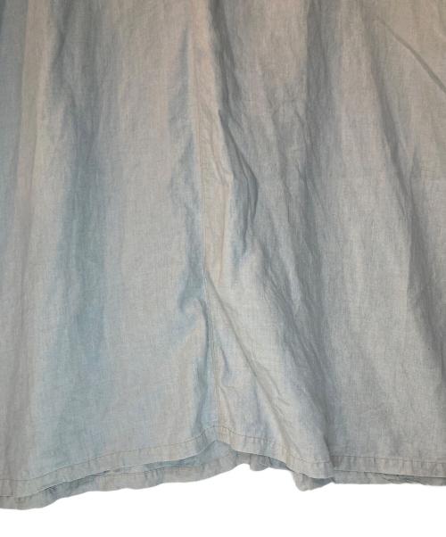 nest Robe（ネストローブ）nest Robe (ネストローブ) ブラックリネンバックVネックノースリーブワンピース グレー サイズ:Freeの古着・服飾アイテム