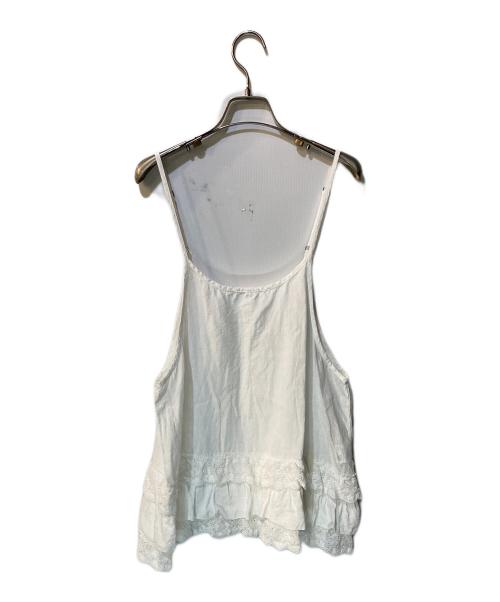 nest Robe（ネストローブ）nest Robe (ネストローブ) リネンレースヘムキャミソール ホワイト サイズ:Freeの古着・服飾アイテム