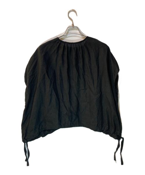 nest Robe（ネストローブ）nest Robe (ネストローブ) 'It's ME' Cotton Stripe Balloon Blouse ブラック サイズ:Freeの古着・服飾アイテム