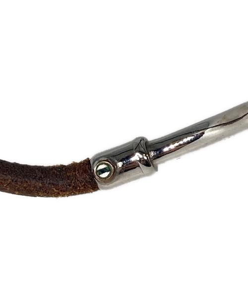 HERMES（エルメス）HERMES (エルメス) ジャンボレザーブレスレット ブラウンの古着・服飾アイテム