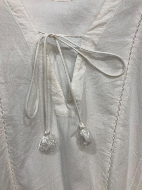 ne quittez pas（ヌキテパ）ne quittez pas (ヌキテパ) レースクルタワンピース ホワイト サイズ:FREEの古着・服飾アイテム