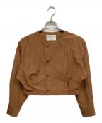 MACPHEEマカフィー）の古着「コットンナイロンワッシャー クルーネックジャケット」｜ブラウン