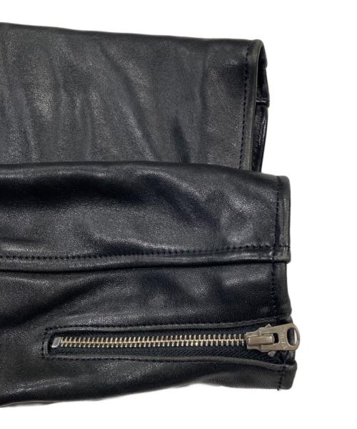 beautiful people（ビューティフルピープル）beautiful people (ビューティフルピープル) vintage leather riders jacket ブラック サイズ:140の古着・服飾アイテム