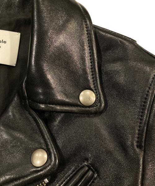 beautiful people（ビューティフルピープル）beautiful people (ビューティフルピープル) vintage leather riders jacket ブラック サイズ:140の古着・服飾アイテム