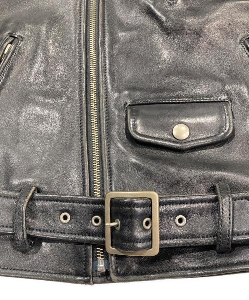 beautiful people（ビューティフルピープル）beautiful people (ビューティフルピープル) vintage leather riders jacket ブラック サイズ:140の古着・服飾アイテム