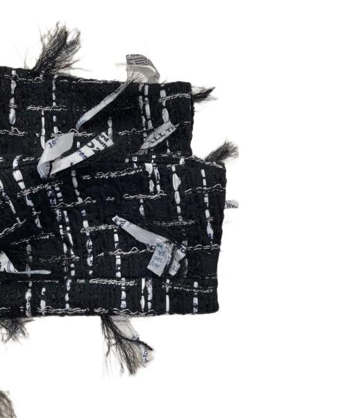 DOMELLE（ドメル）DOMELLE (ドメル) MALHIA TWEED COAT ホワイト×ブラック サイズ:1 未使用品の古着・服飾アイテム