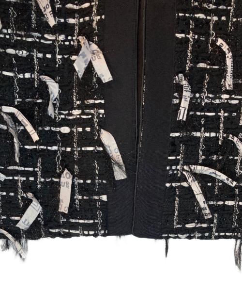 DOMELLE（ドメル）DOMELLE (ドメル) MALHIA TWEED COAT ホワイト×ブラック サイズ:1 未使用品の古着・服飾アイテム