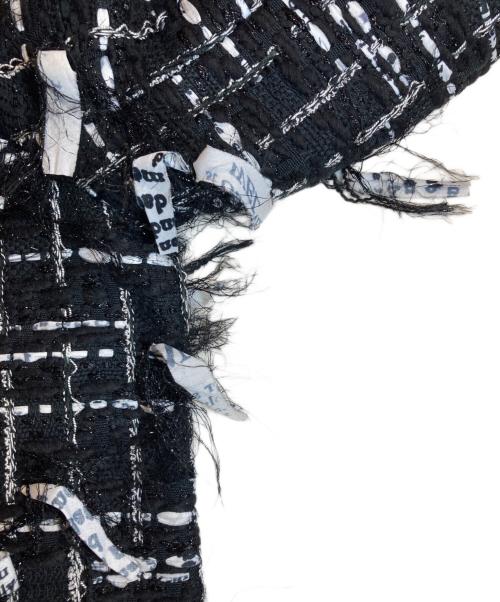 DOMELLE（ドメル）DOMELLE (ドメル) MALHIA TWEED COAT ホワイト×ブラック サイズ:1 未使用品の古着・服飾アイテム