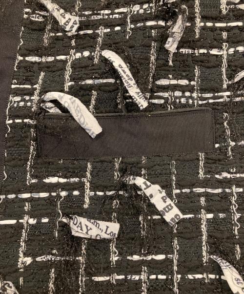 DOMELLE（ドメル）DOMELLE (ドメル) MALHIA TWEED COAT ホワイト×ブラック サイズ:1 未使用品の古着・服飾アイテム