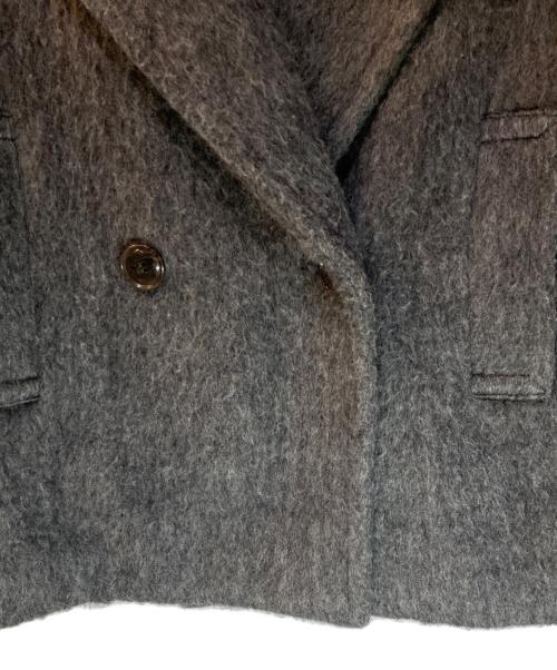COLLAGE GALLARDAGALANTE（コラージュ ガリャルダガランテ）COLLAGE GALLARDAGALANTE (コラージュ ガリャルダガランテ) ウール混シャギーPコート グレー サイズ:Freeの古着・服飾アイテム