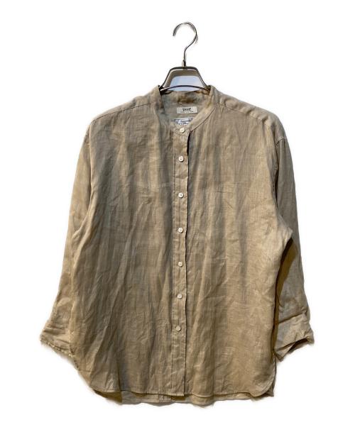 journal standard L'essage（ジャーナルスタンダード レサージュ）journal standard L'essage (ジャーナルスタンダード レサージュ) コンチネンタルリネンビッグシャツ ベージュ サイズ:Freeの古着・服飾アイテム