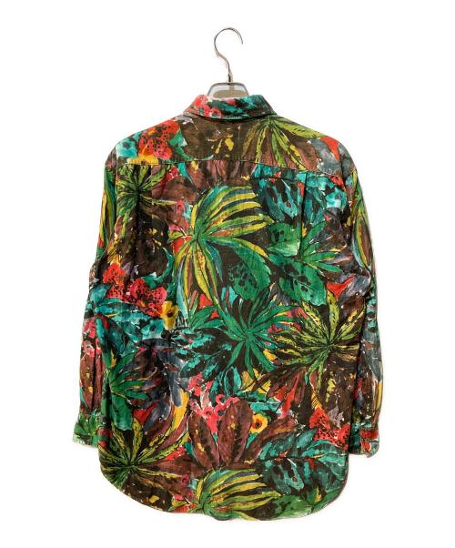 PAUL SMITH（ポールスミス）PAUL SMITH (ポールスミス) 総柄コーデュロイシャツ グリーン サイズ:Lの古着・服飾アイテム