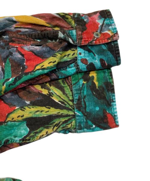 PAUL SMITH（ポールスミス）PAUL SMITH (ポールスミス) 総柄コーデュロイシャツ グリーン サイズ:Lの古着・服飾アイテム