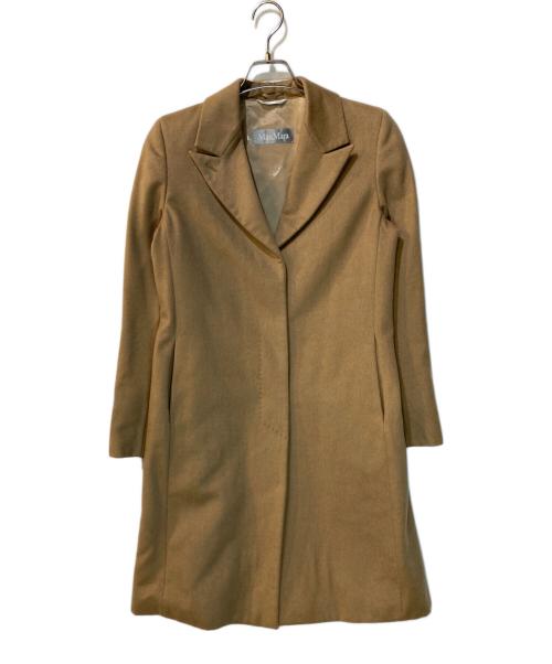 MaxMara（マックスマーラ）MaxMara (マックスマーラ) カシミヤ100％コート ベージュ サイズ:40の古着・服飾アイテム