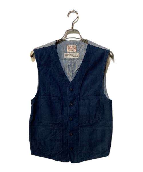 BONCOURA（ボンクラ）BONCOURA (ボンクラ) デニムベスト ネイビー サイズ:38の古着・服飾アイテム