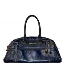 SAMANTHA KINGZ（サマンサキングス）の古着「カモ柄ミニボストンバッグ」｜ネイビー