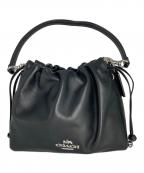 COACHコーチ）の古着「フェイ ドローストリング バッグ」｜ブラック