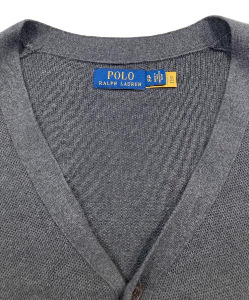 POLO RALPH LAUREN（ポロ・ラルフローレン）POLO RALPH LAUREN (ポロ・ラルフローレン) ニットカーディガン グレー サイズ:XLの古着・服飾アイテム